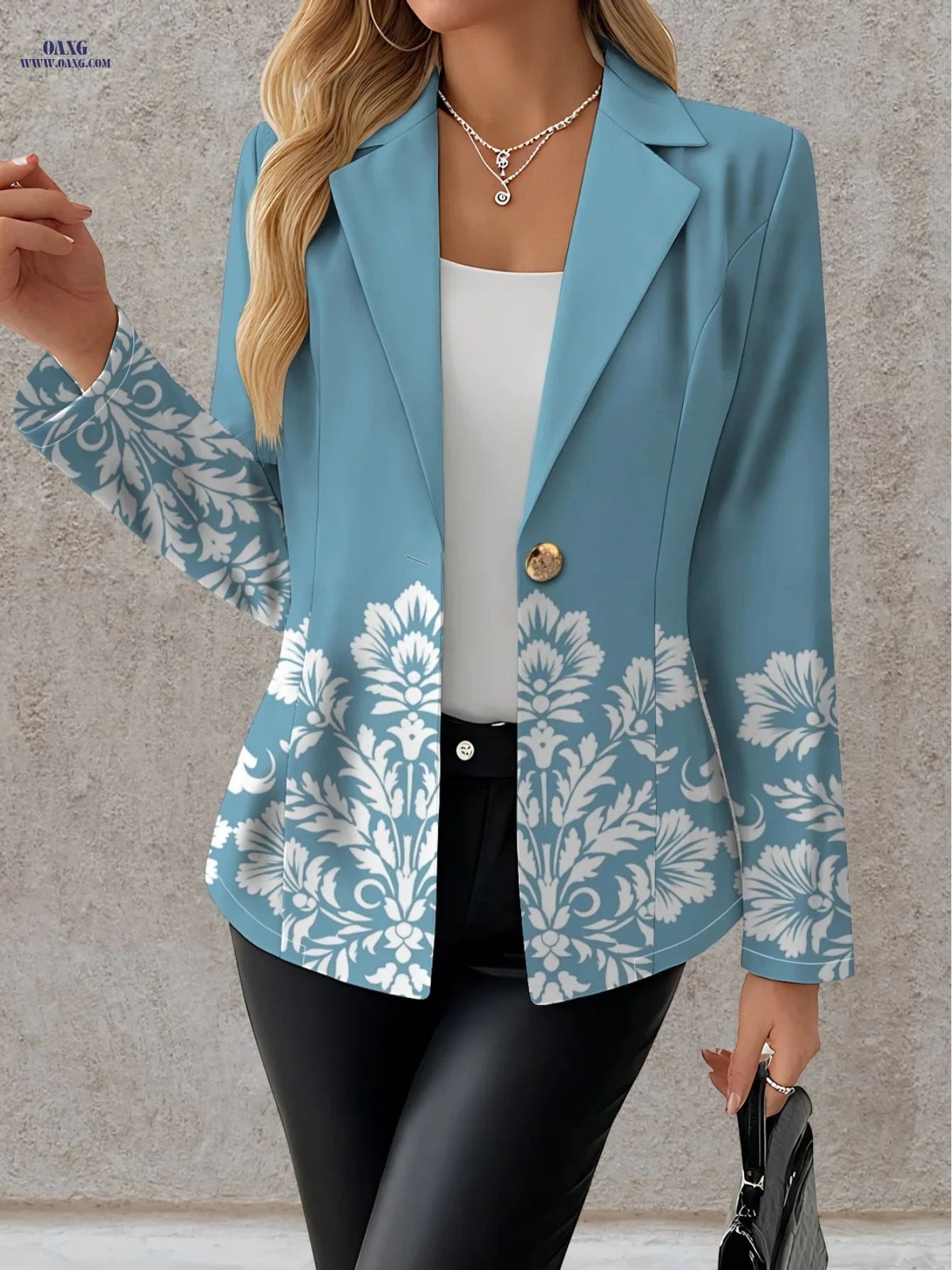 Stylish Autumn Women's Apparel - Elegant Coats and Unique Tops   OAXG Mixed colors / S