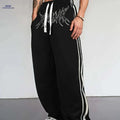 Stylish Black Men's Joggers - Comfortable Polyester Sweatpants for Sports   OAXG Black / S