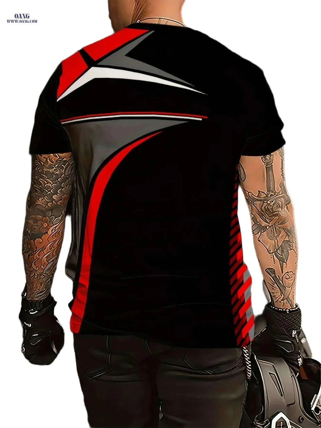 Stylish Black Men's Short-Sleeve T-Shirt - Casual Crew Neck Design   OAXG Ink Black / S