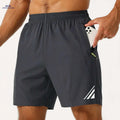 Stylish Black Shorts for Men - Quick-Dry, Lightweight, Zippered Pockets   OAXG 