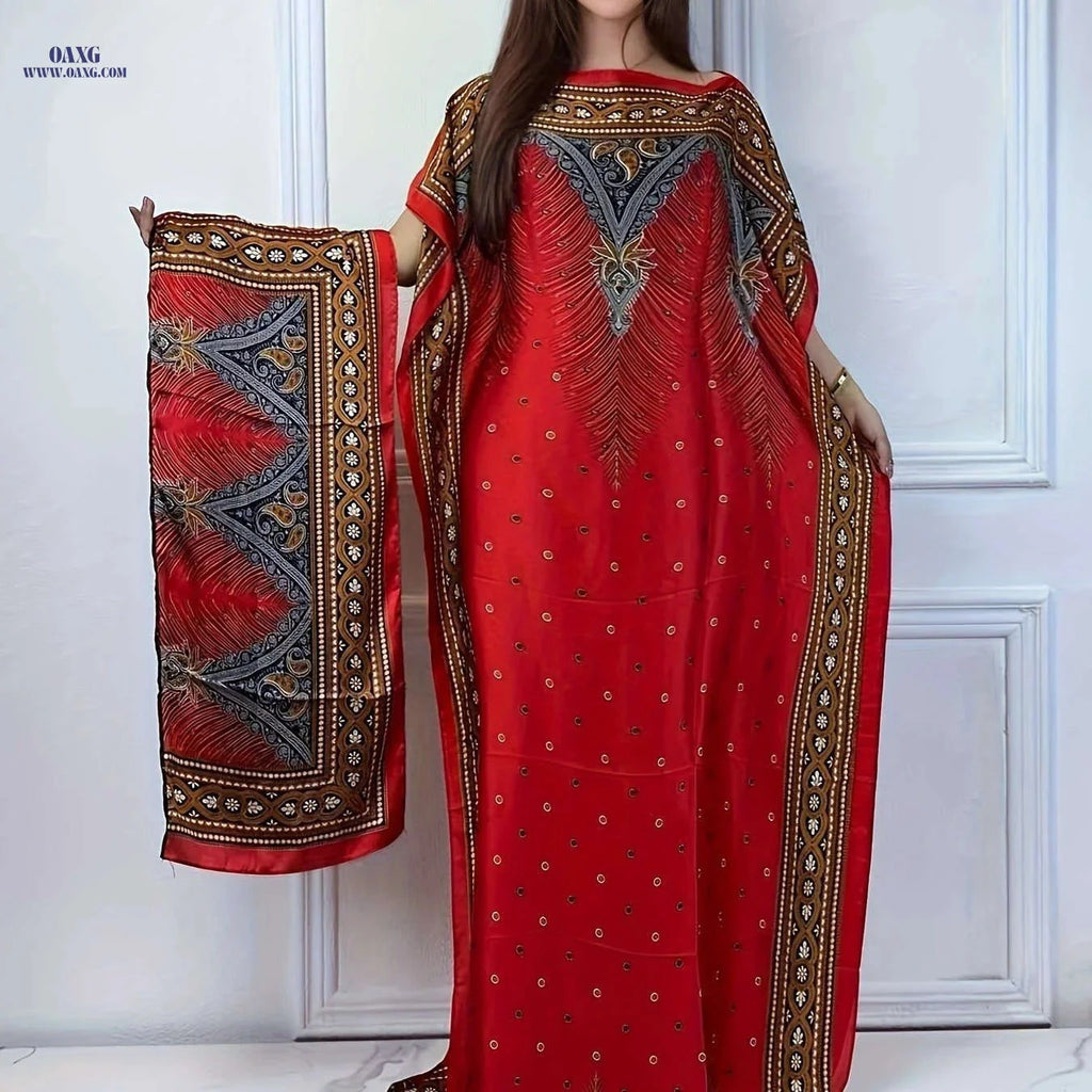 Stylish Boat Neck Abaya with Batwing Sleeves - Perfect for Spring   OAXG 
