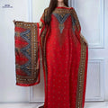 Stylish Boat Neck Abaya with Batwing Sleeves - Perfect for Spring   OAXG 