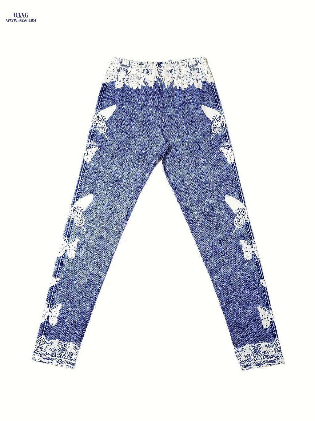 Stylish Butterfly Printed Leggings - Soft Stretchy Jegging for Women   OAXG Mixed colors / S
