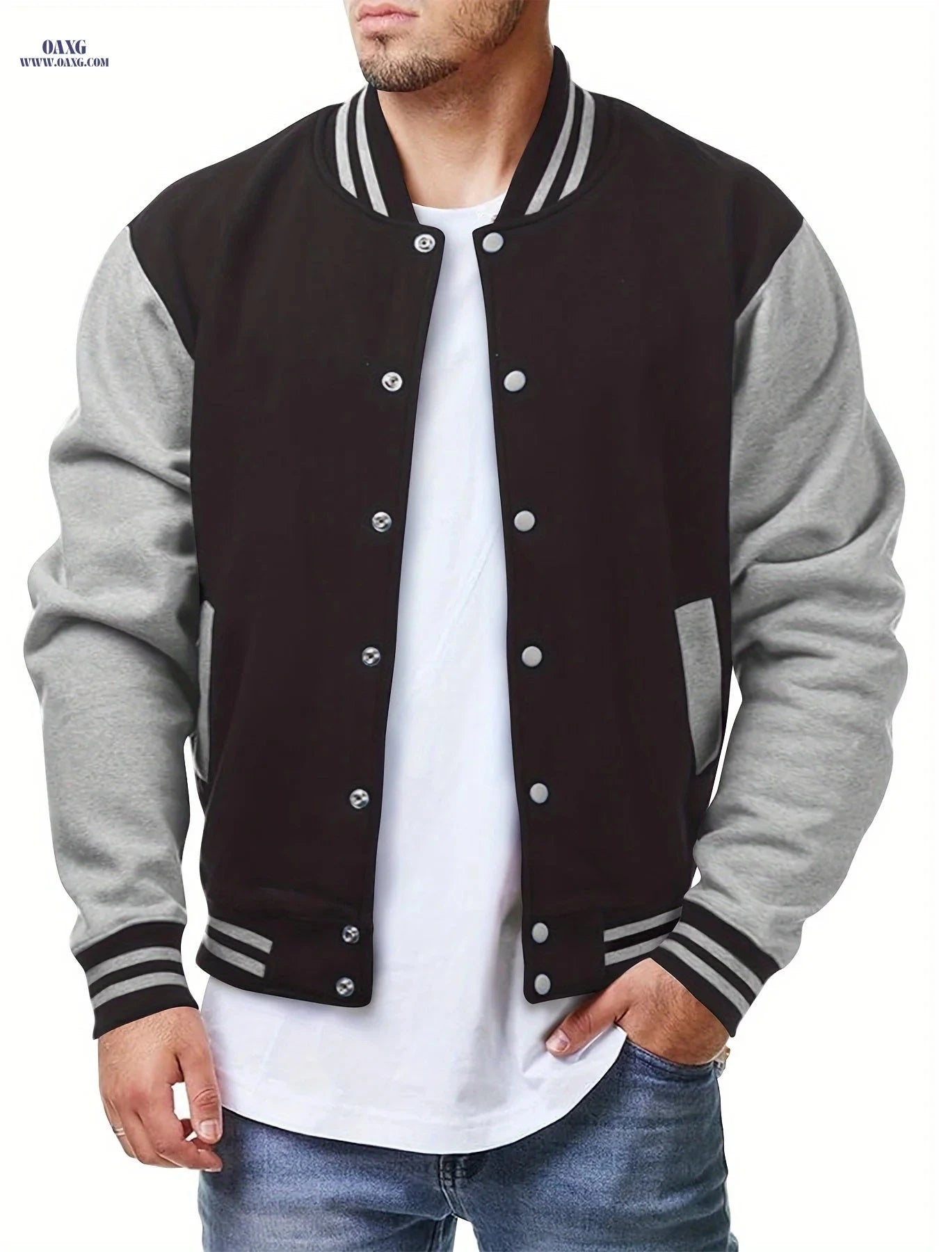 Stylish Casual Jacket for Men - Spring & Autumn Fashion Essential   OAXG 