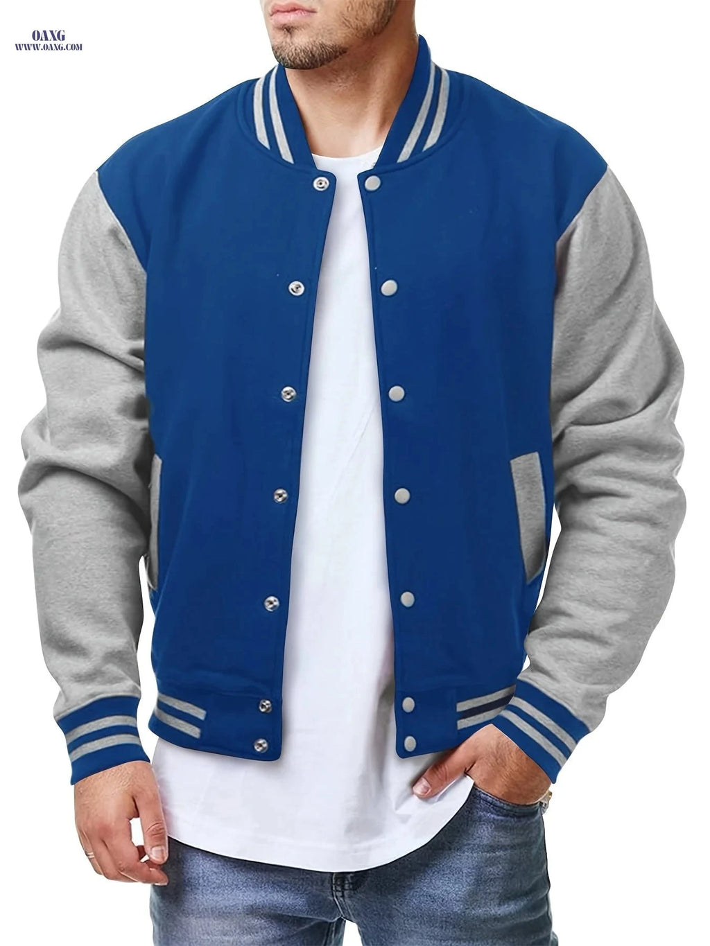 Stylish Casual Jacket for Men - Spring & Autumn Fashion Essential   OAXG 