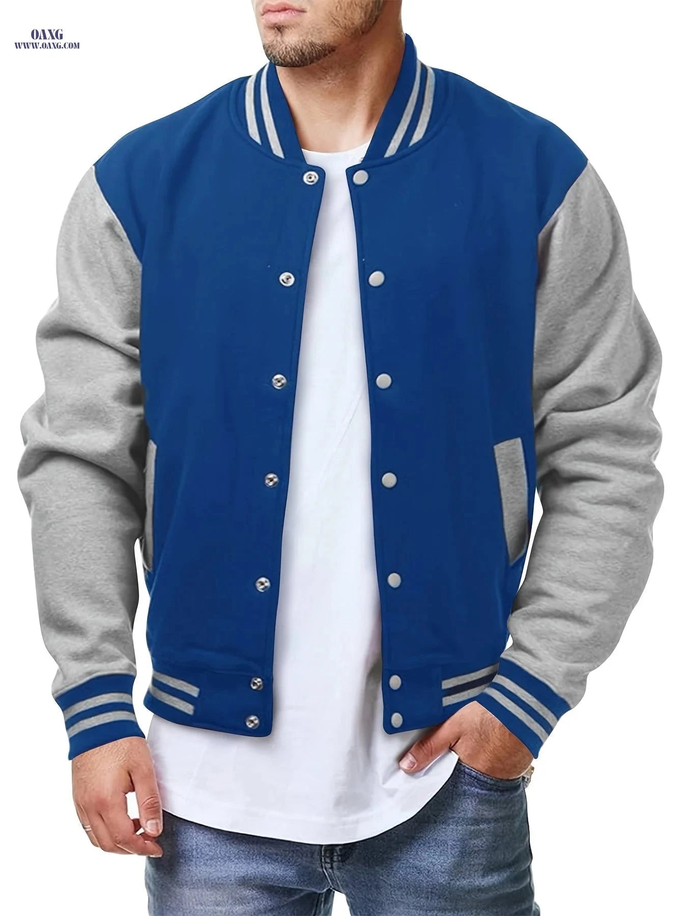 Stylish Casual Jacket for Men - Spring & Autumn Fashion Essential   OAXG 