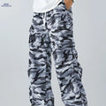 Stylish Digital Camo Cargo Pants - Loose Fit, Durable Fabric   OAXG 