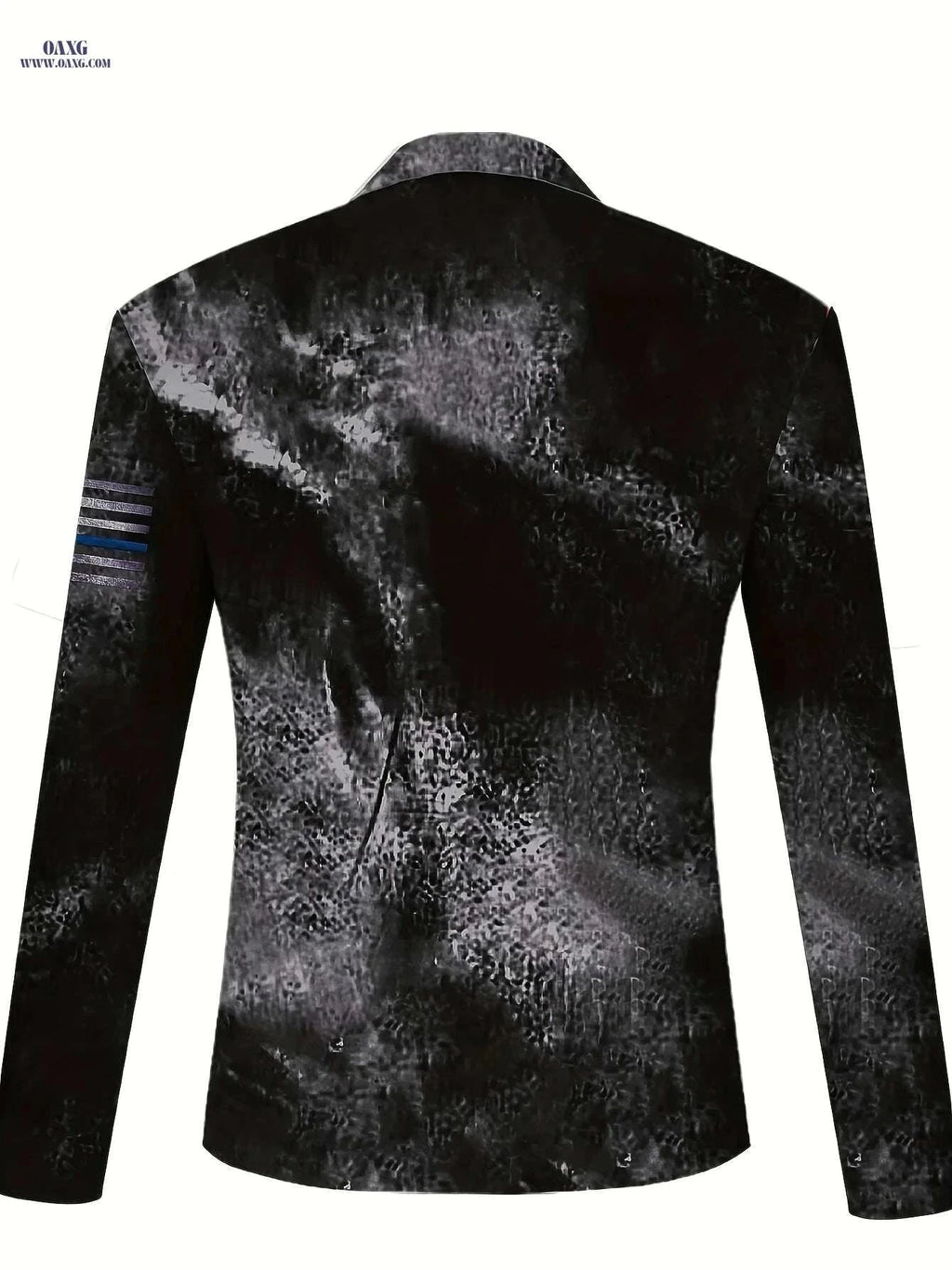 Stylish Distressed Pattern Half-Zip T-shirt for Men - Spring/Fall   OAXG Mixed Color / M