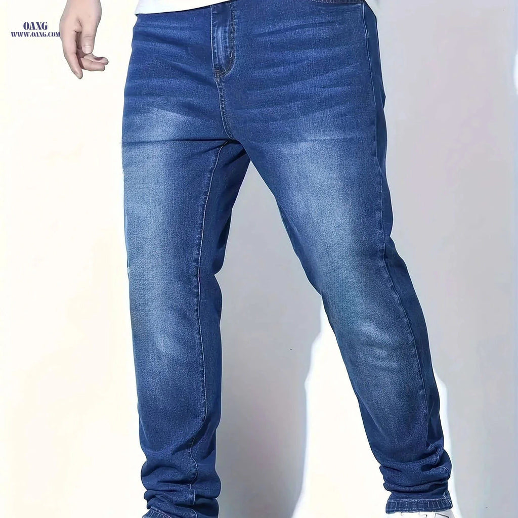 Stylish Elastic Skinny Jeans for Young Men - All-Season Comfort   OAXG Sky Blue / FR S