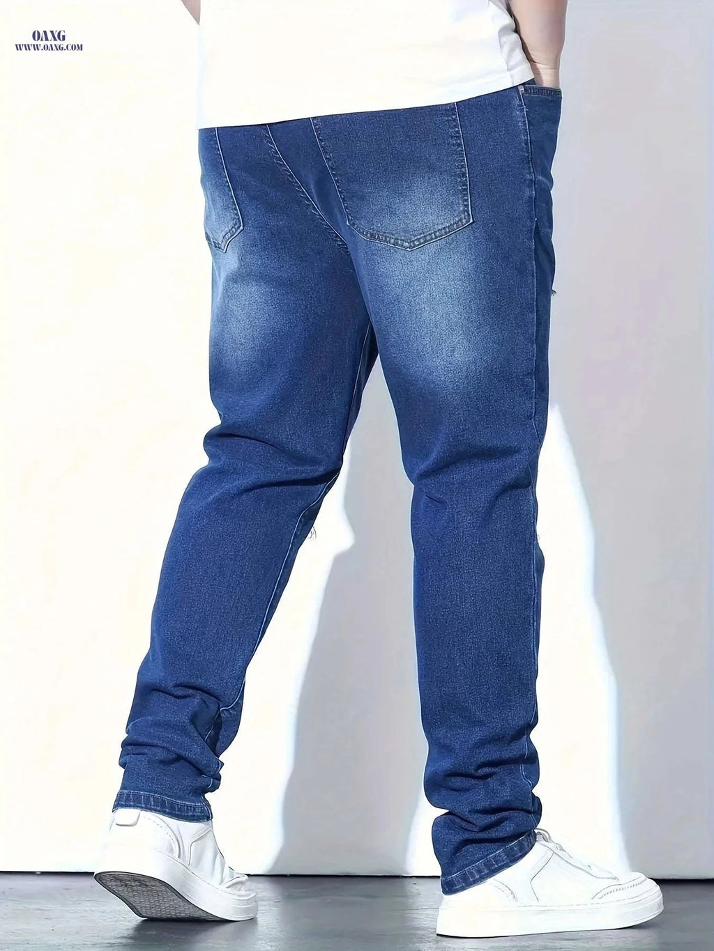 Stylish Elastic Skinny Jeans for Young Men - All-Season Comfort   OAXG Sky Blue / FR S