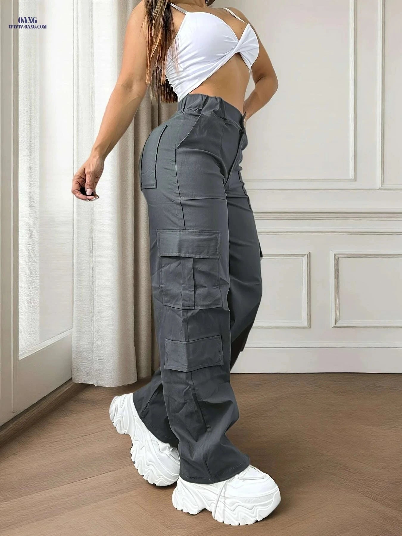 Stylish Essential Christmas Cargo Pants - Casual Commuter Wear   OAXG Army Green / XS