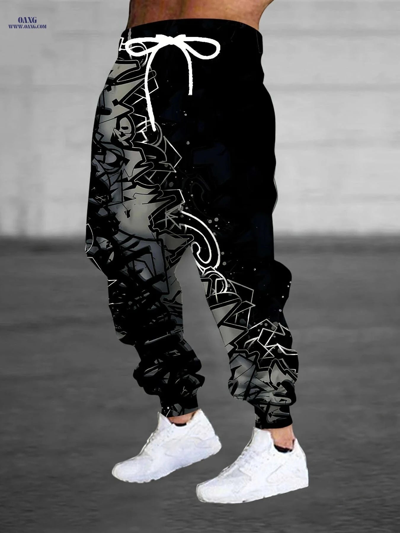 Stylish Gradient Print Sweatpants - Casual Homewear for Men   OAXG Mixed Color / FR S