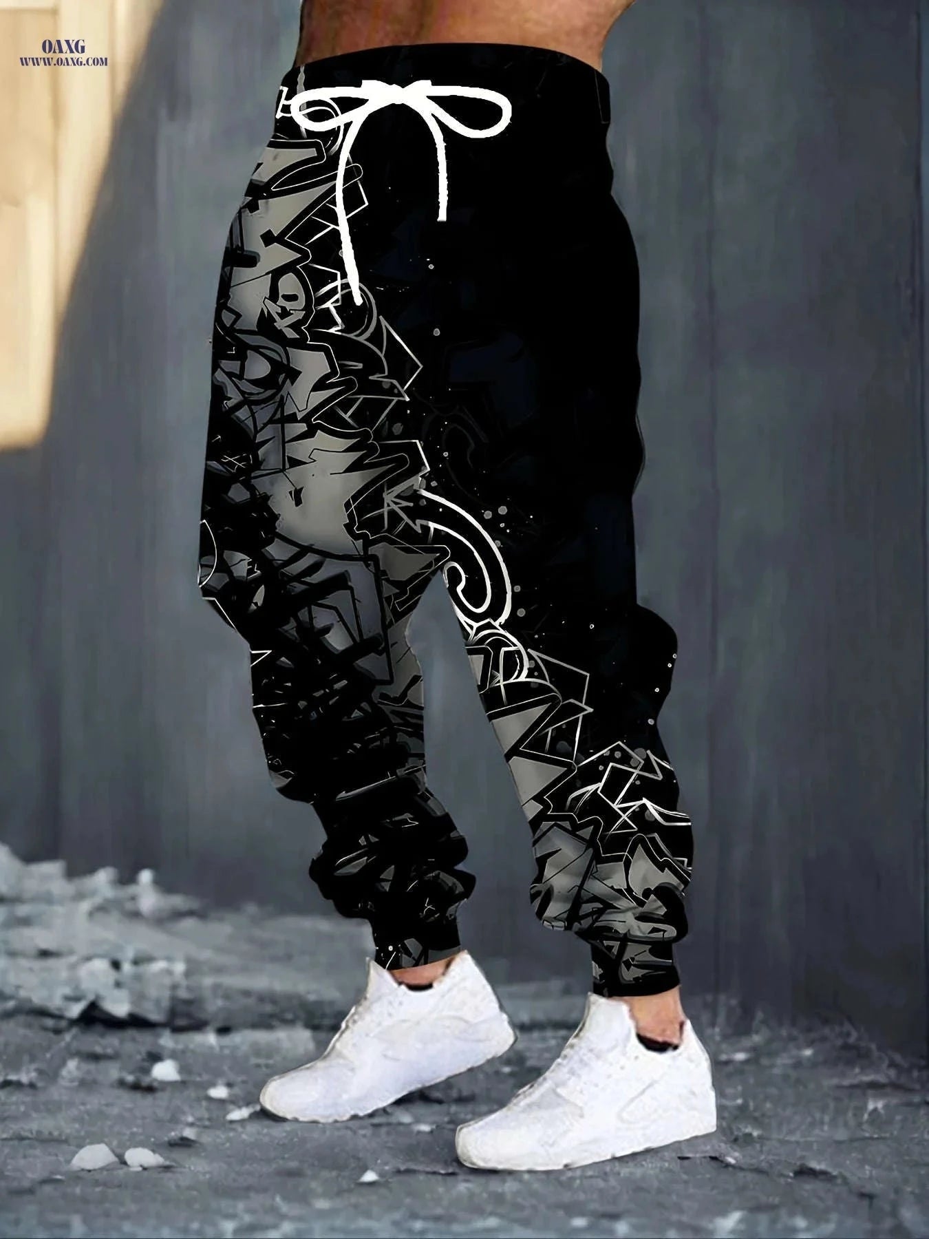 Stylish Gradient Print Sweatpants - Casual Homewear for Men   OAXG Mixed Color / FR S