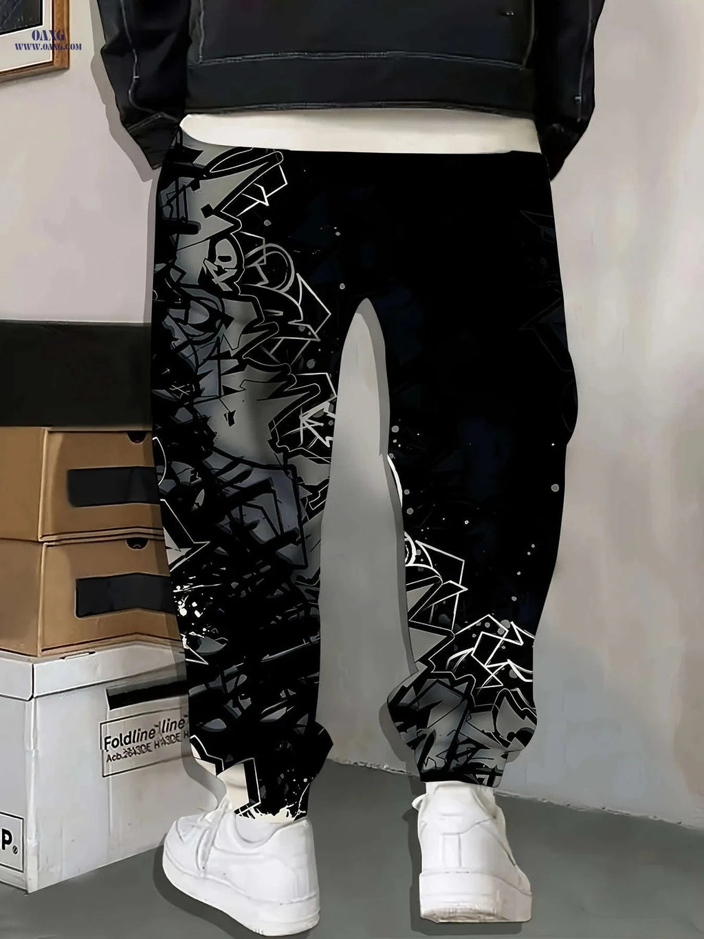 Stylish Gradient Print Sweatpants - Casual Homewear for Men   OAXG Mixed Color / FR S