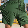 Stylish High-Stretch Men's Casual Shorts - Drawstring & Zipper Pockets   OAXG 