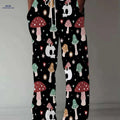 Stylish Loose Straight-Leg Men's Pants - Unique All-Over Print Trousers   OAXG Mixed colors / FR M