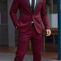 Stylish Men's 2-Piece Suit Set - Jacket and Trousers for Events   OAXG 