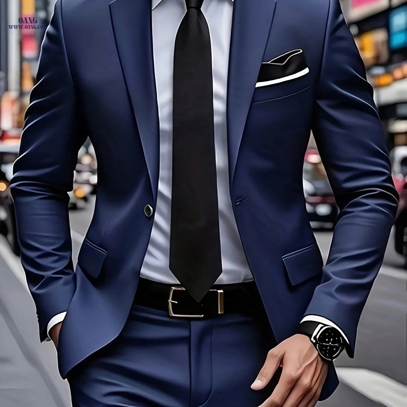 Stylish Men’s 2pcs Suit - Blazer and Trousers for Formal Events   OAXG Beige / FR XXS