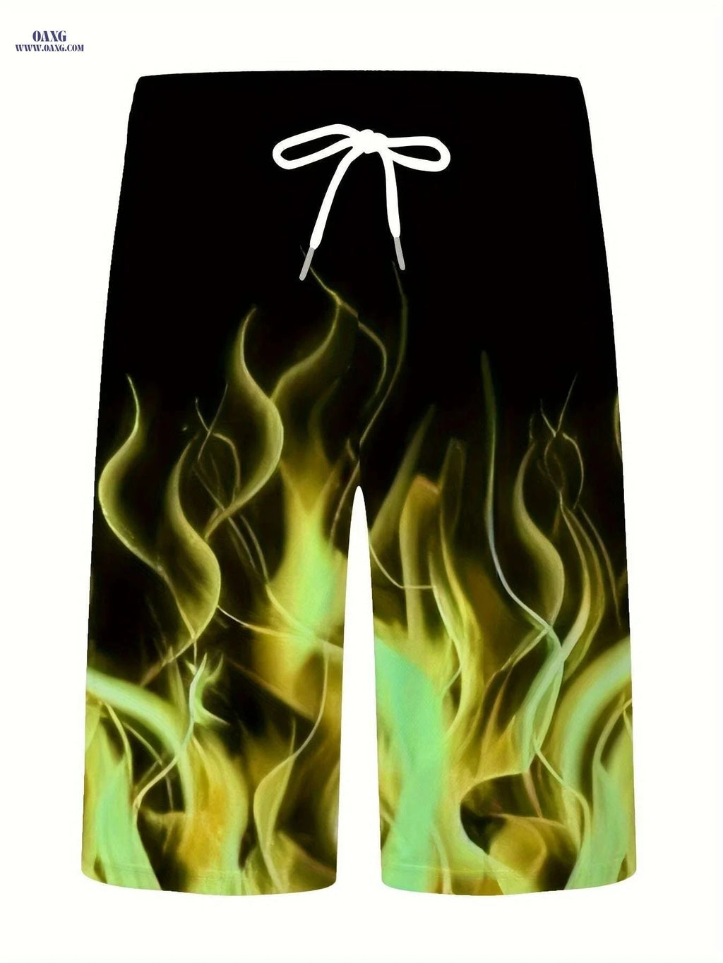 Stylish Men's 3D Fire Print Shorts - Quick-Dry, Casual & Comfortable   OAXG Red / S