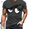 Stylish Men's 3D Graphic T-Shirt - Soft, Casual, Machine Washable   OAXG Dark Gray / S