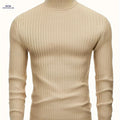 Stylish Men's High Neck Pullover Sweater - 100% Cotton Knit   OAXG 