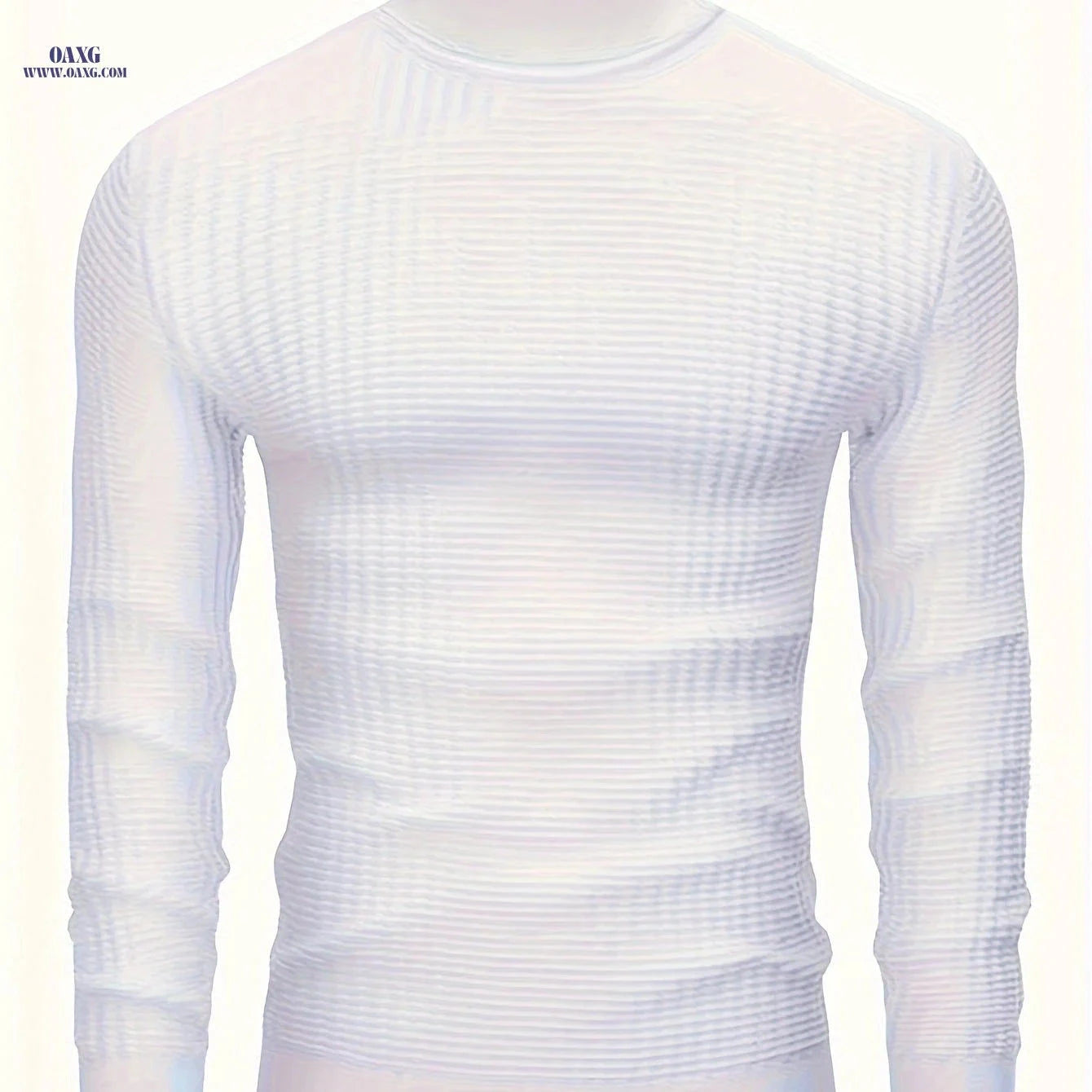 Stylish Men's High Neck Pullover Sweater - 100% Cotton Knit   OAXG 