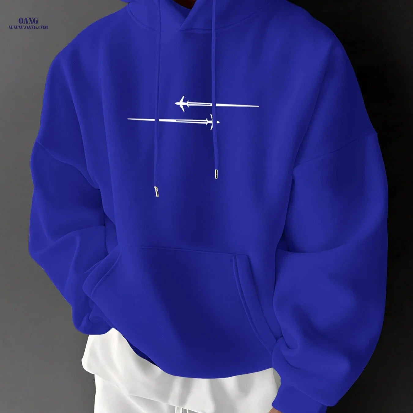 Stylish Men's Hoodie with Drawstring & Trendy Slogan - Casual Top   OAXG 