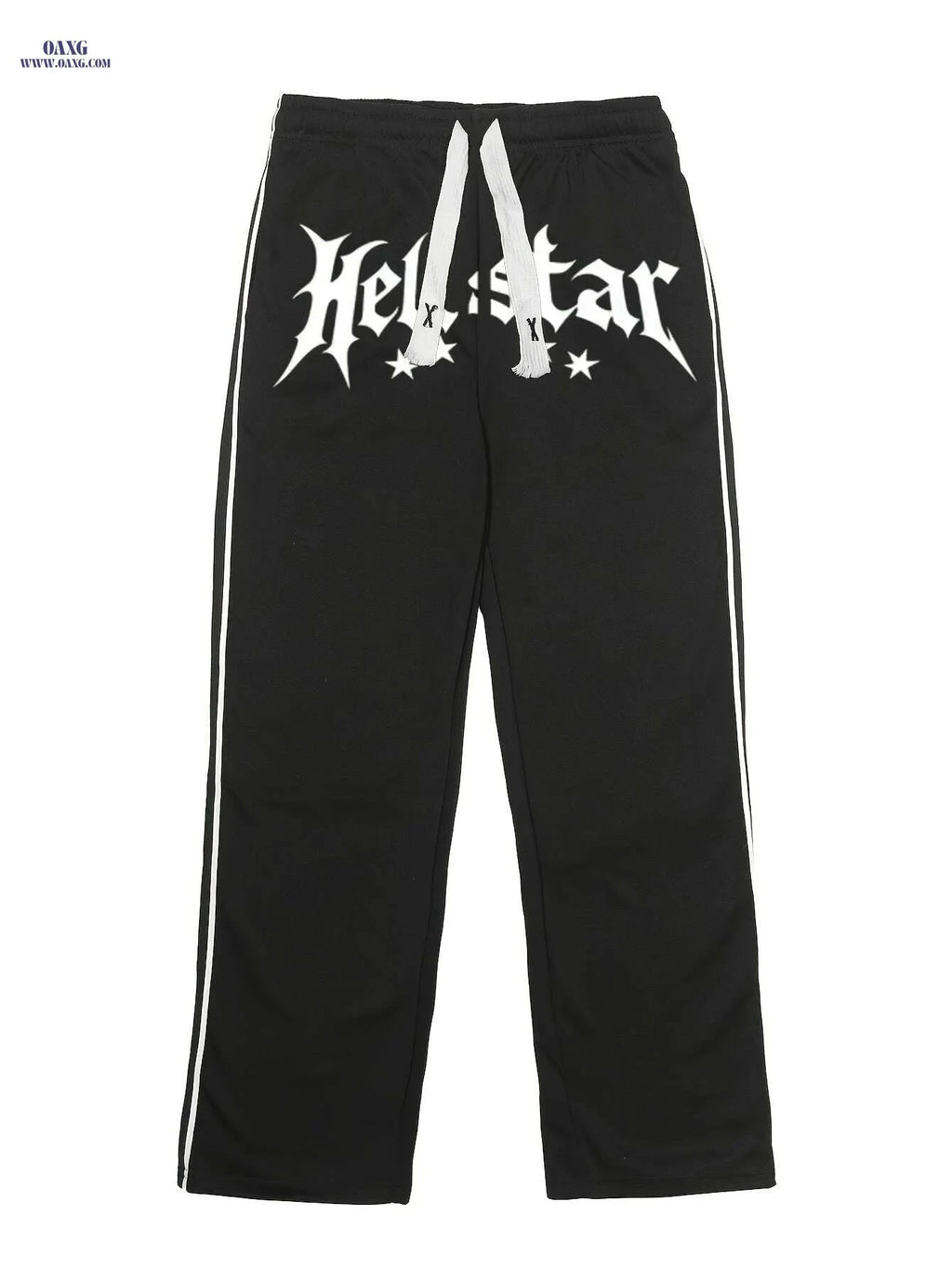 Stylish Men's Jogger Pants - Comfortable Fit with Bold Print Design   OAXG Black / S