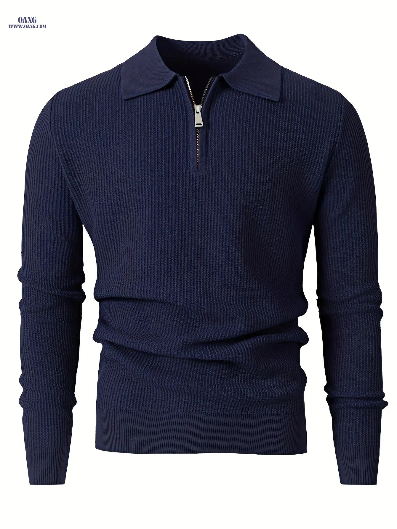 Stylish Men's Lapel Sweater - Warm, Comfortable, Fall/Winter Fashion   OAXG 
