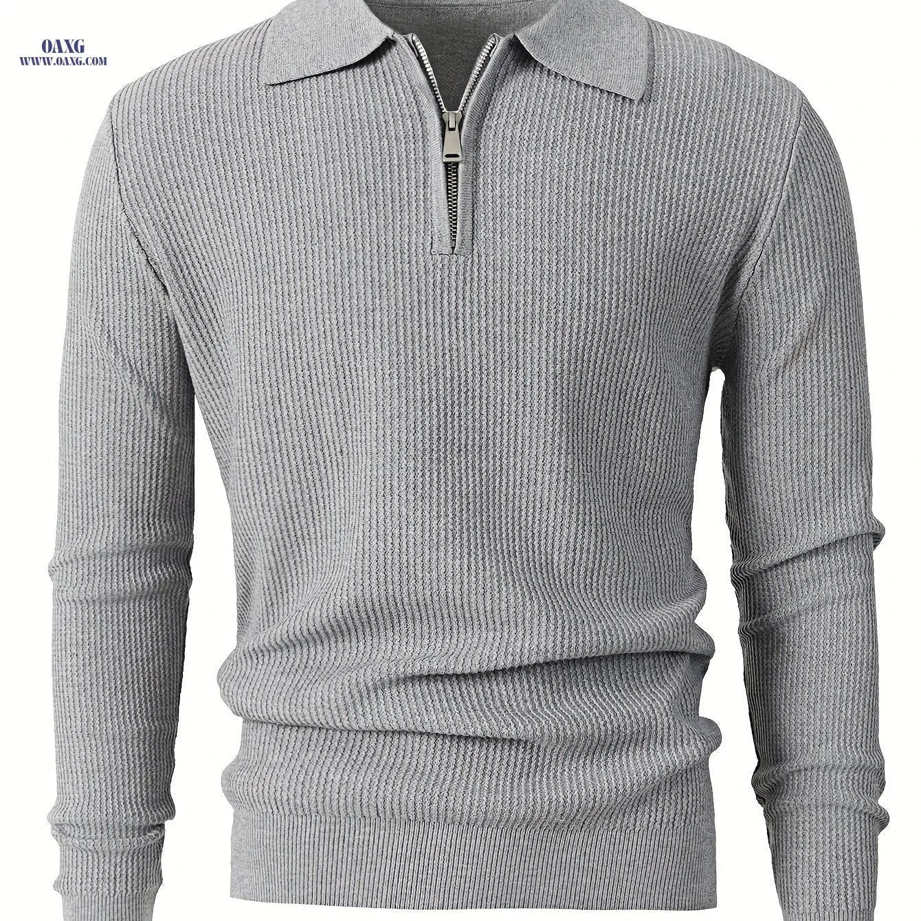 Stylish Men's Lapel Sweater - Warm, Comfortable, Fall/Winter Fashion   OAXG 