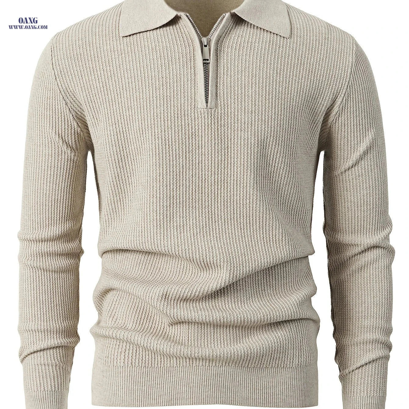 Stylish Men's Lapel Sweater - Warm, Comfortable, Fall/Winter Fashion   OAXG 