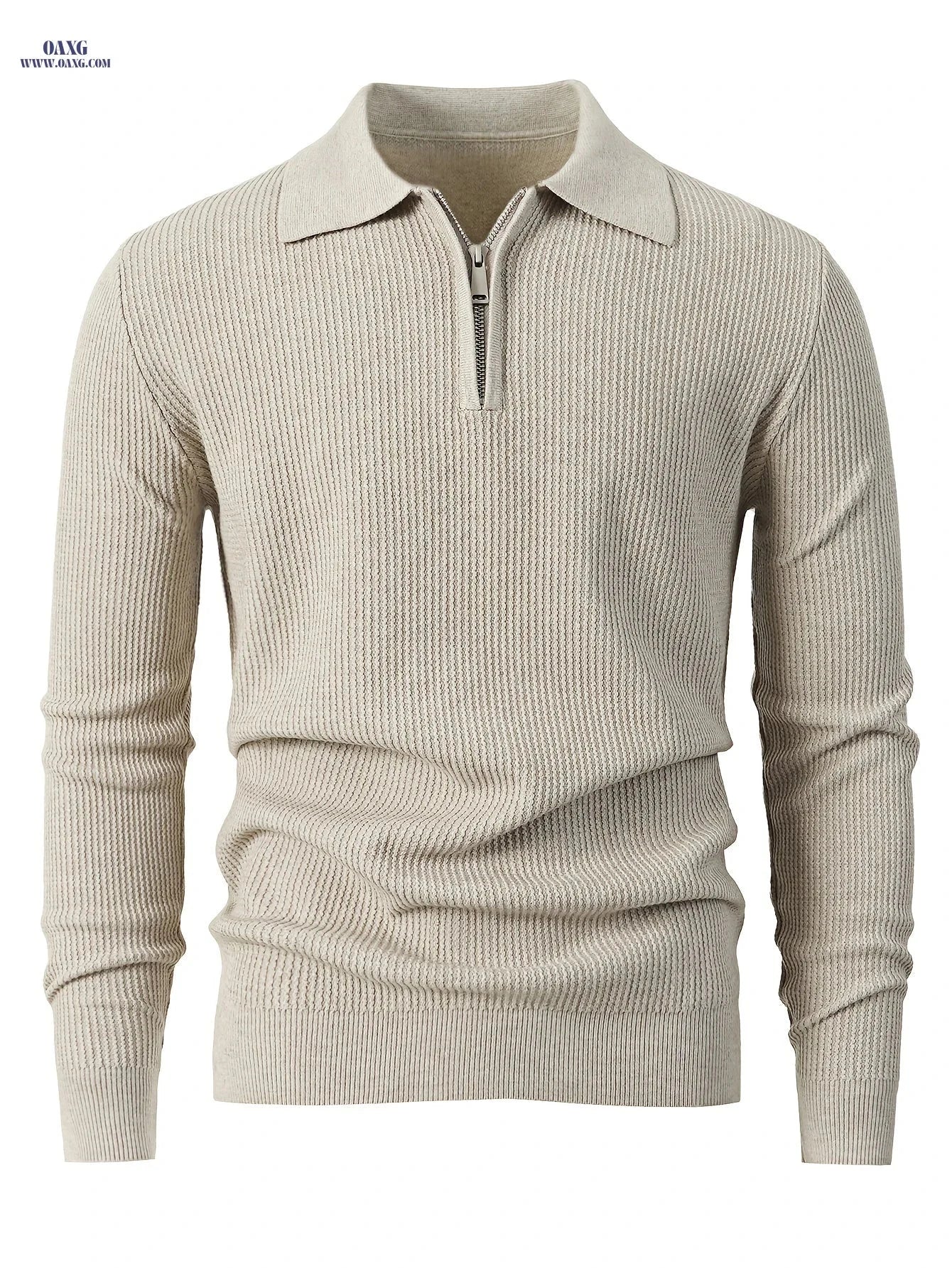 Stylish Men's Lapel Sweater - Warm, Comfortable, Fall/Winter Fashion   OAXG 