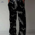 Stylish Men's Loose Straight-Leg Pants - Unique All-Over Print   OAXG Mixed Color / FR M