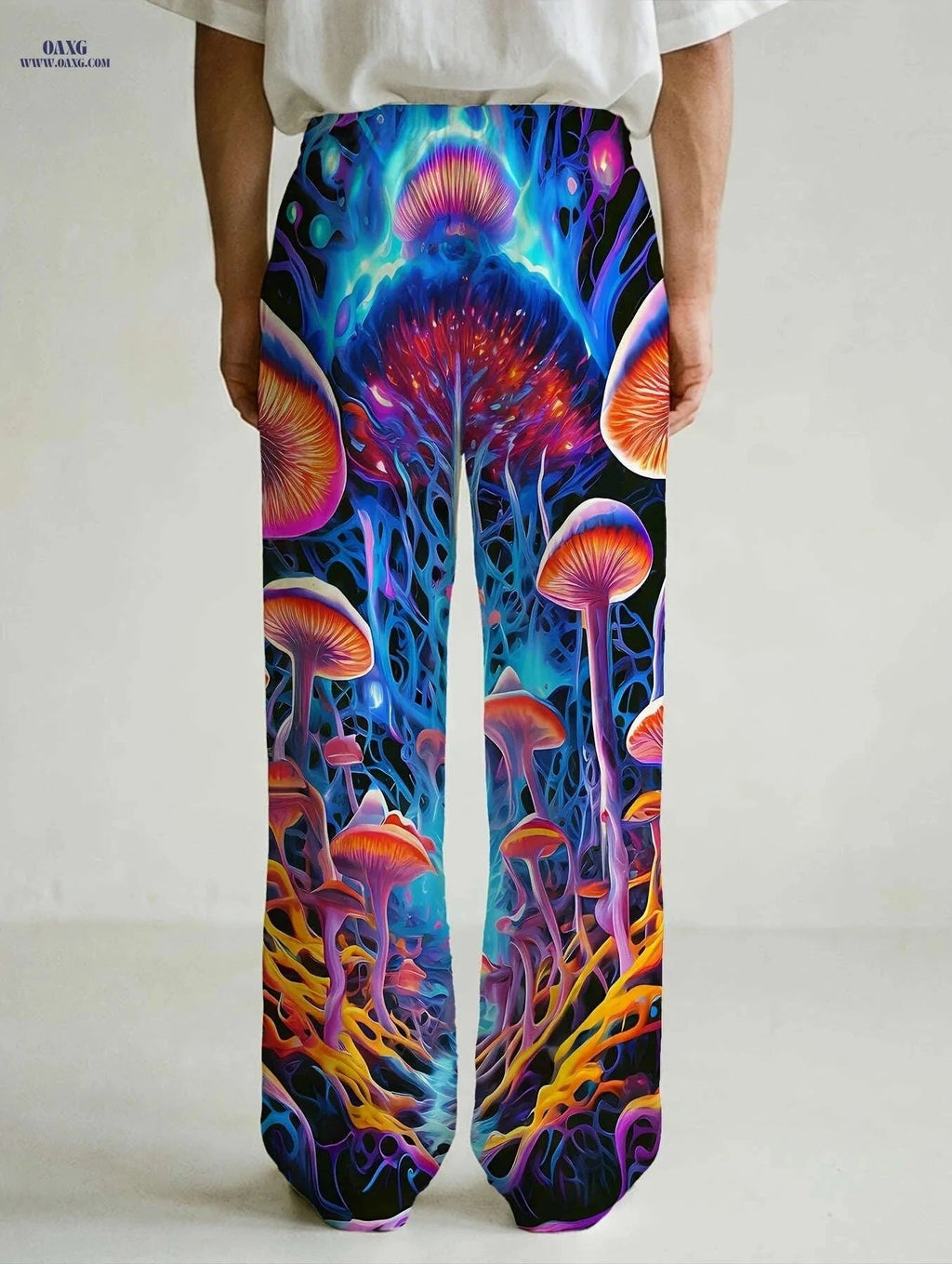 Stylish Men's Straight-Leg Trousers - Casual Unique Prints, All-Season   OAXG Mixed Color / FR M