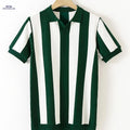 Stylish Men’s Striped Polo Shirt - Short Sleeve for Casual Wear   OAXG Green / FR S