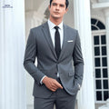 Stylish Men's Suit Set - 2pcs Slim Fit Jacket & Pants for Work   OAXG 