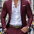Stylish Men's Suit Set - Jacket & Trousers for Parties & Weddings   OAXG 
