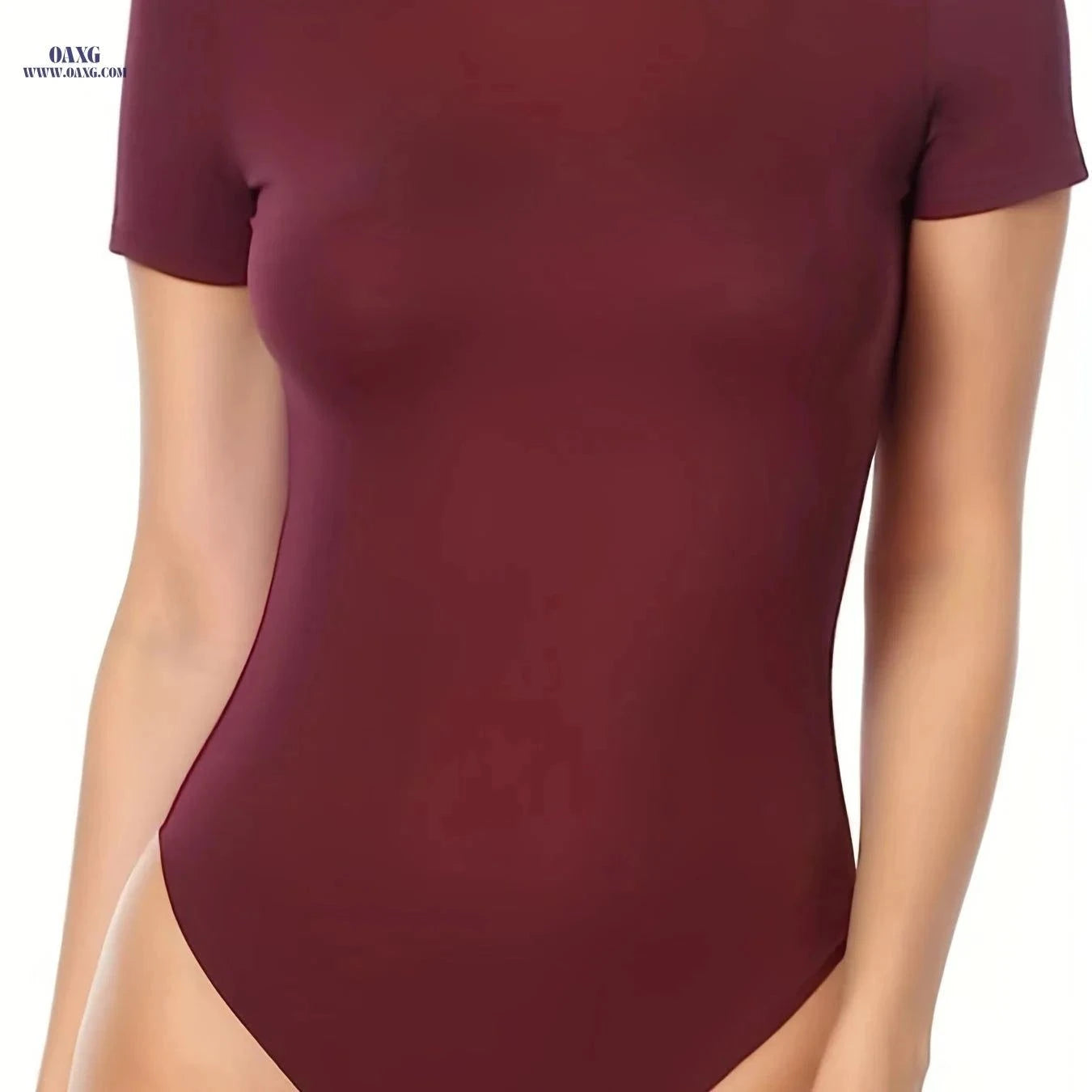 Stylish One Piece Women Bodysuit - Casual Solid Color, Elastic Fit   OAXG Black / S