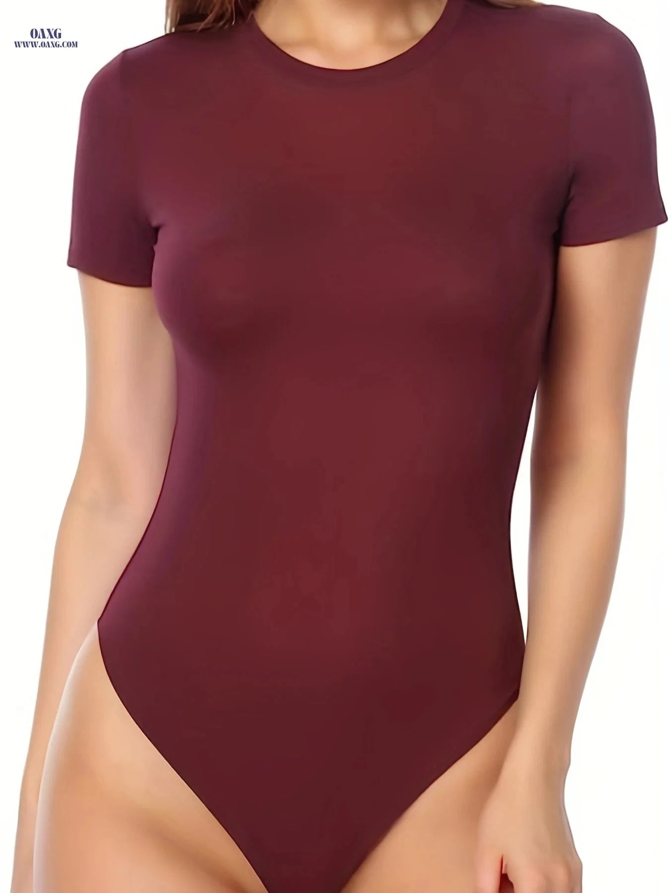 Stylish One Piece Women Bodysuit - Casual Solid Color, Elastic Fit   OAXG 