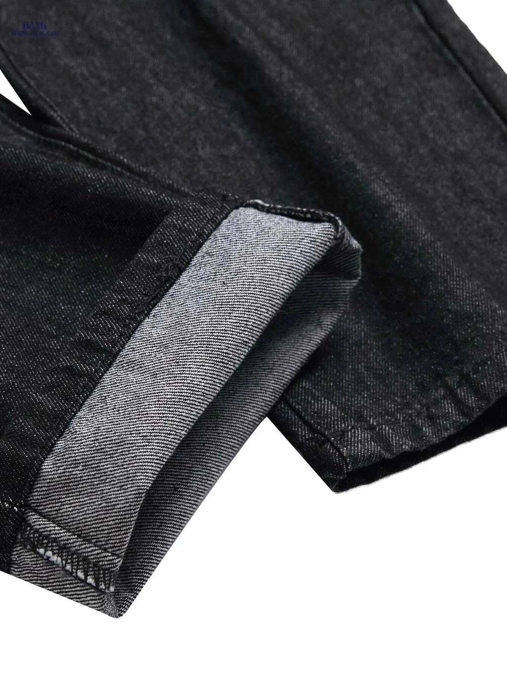 Stylish Ripped Jeans for Men - Slim Fit Straight Leg Denim Pants   OAXG Black / 28