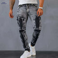 Stylish Stretch Denim Men's Trousers - Comfortable Casual Wear   OAXG Space Gray / 30