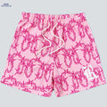 Stylish Thorn Graphic Board Shorts - Comfortable Fit for Summer Fun   OAXG Pink Color / XS