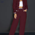 Stylish Women's Leisure Outfit Set - Perfect for Spring/Fall Holidays   OAXG 