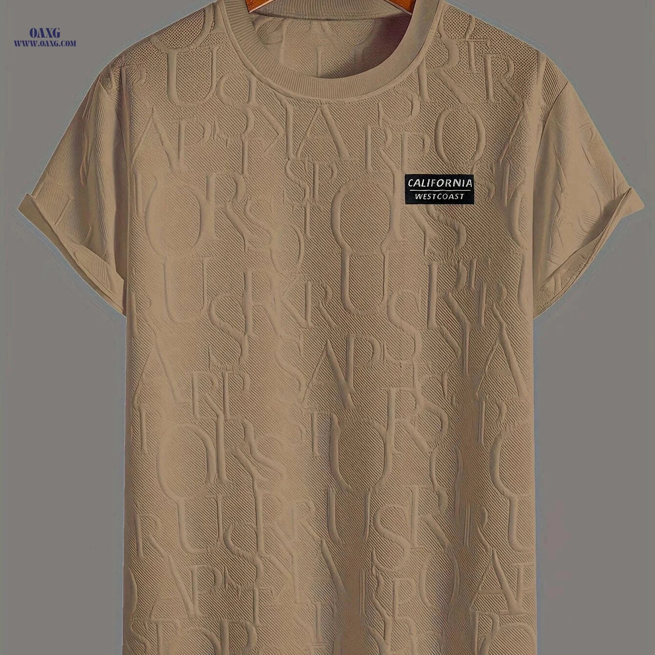 Summer Casual Men's T-Shirt - Relaxed Fit Round Neck, Breathable   OAXG White / S
