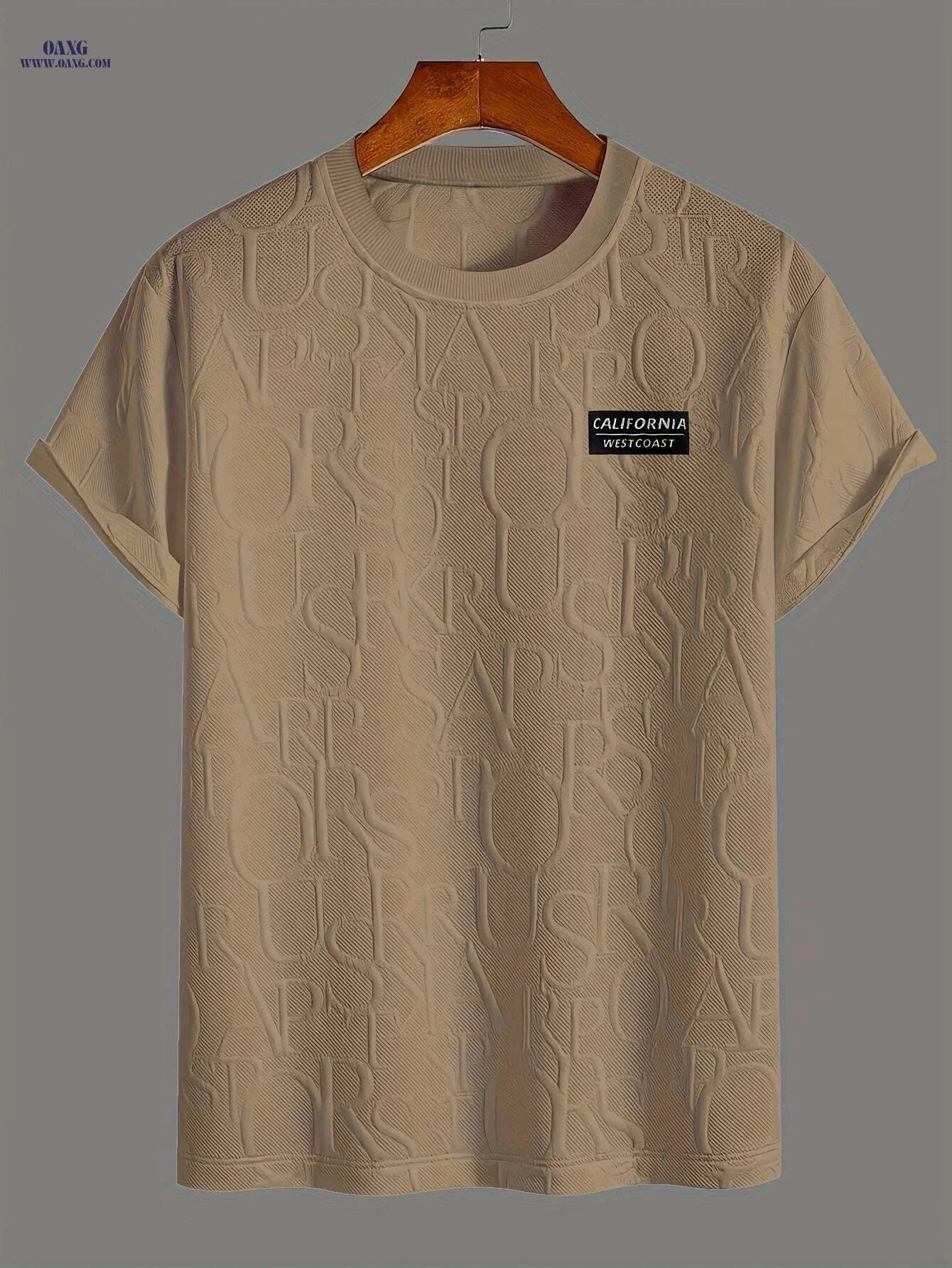 Summer Casual Men's T-Shirt - Relaxed Fit Round Neck, Breathable   OAXG White / S