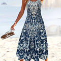 Summer Floral Print Women's Dress - Perfect for Vacation Wear   OAXG 