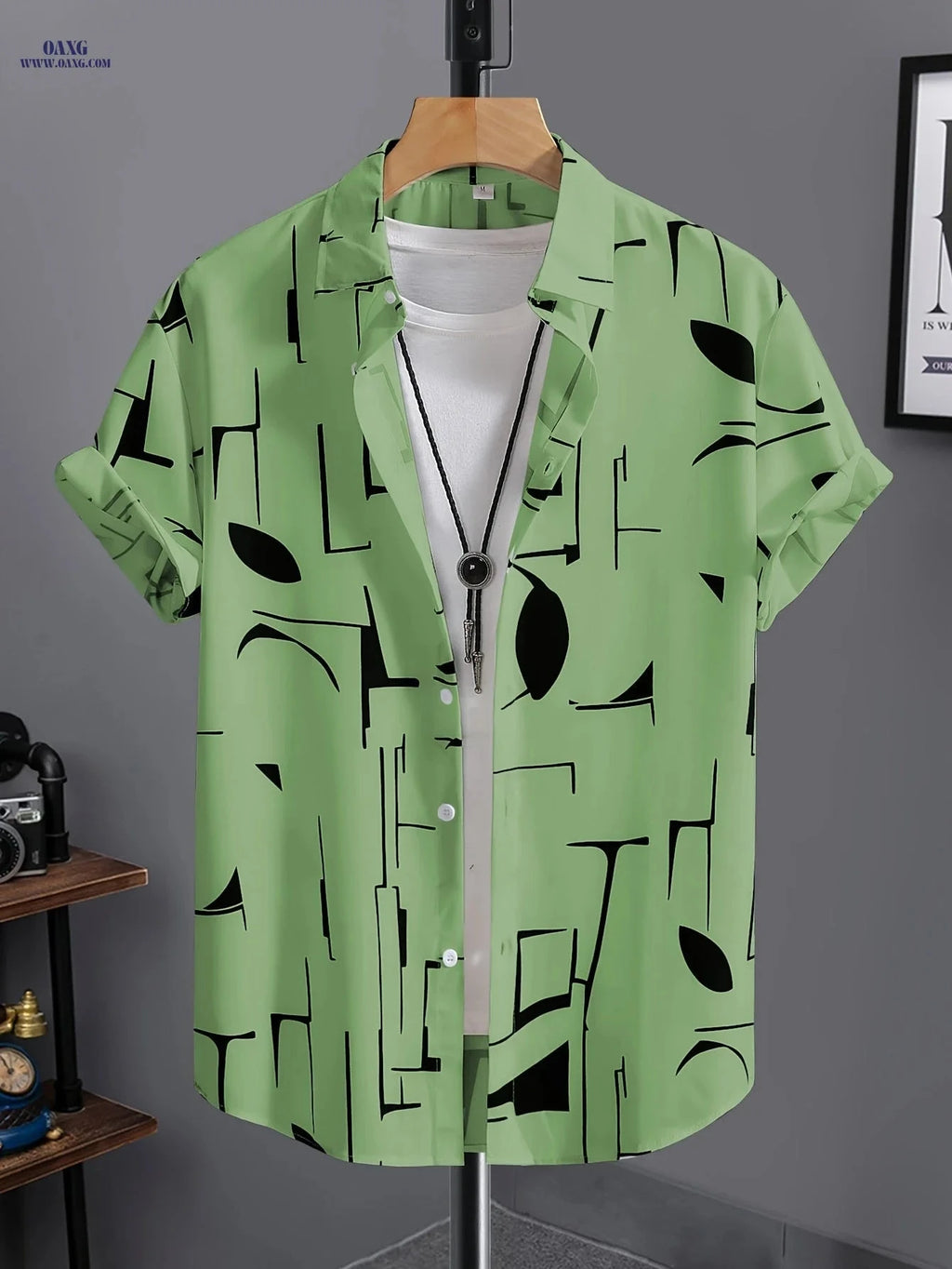 Summer Men’s Casual Hawaiian Shirt - Short Sleeve, Stylish Design   OAXG 