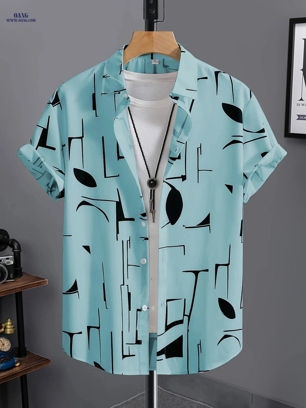 Summer Men’s Casual Hawaiian Shirt - Short Sleeve & Stylish   OAXG 
