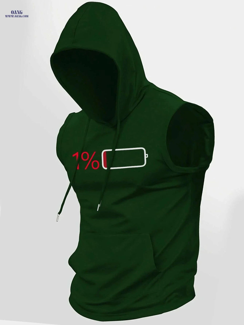 Summer Men's Casual Hooded Vest - Trendy Knitted Fabric Style   OAXG 