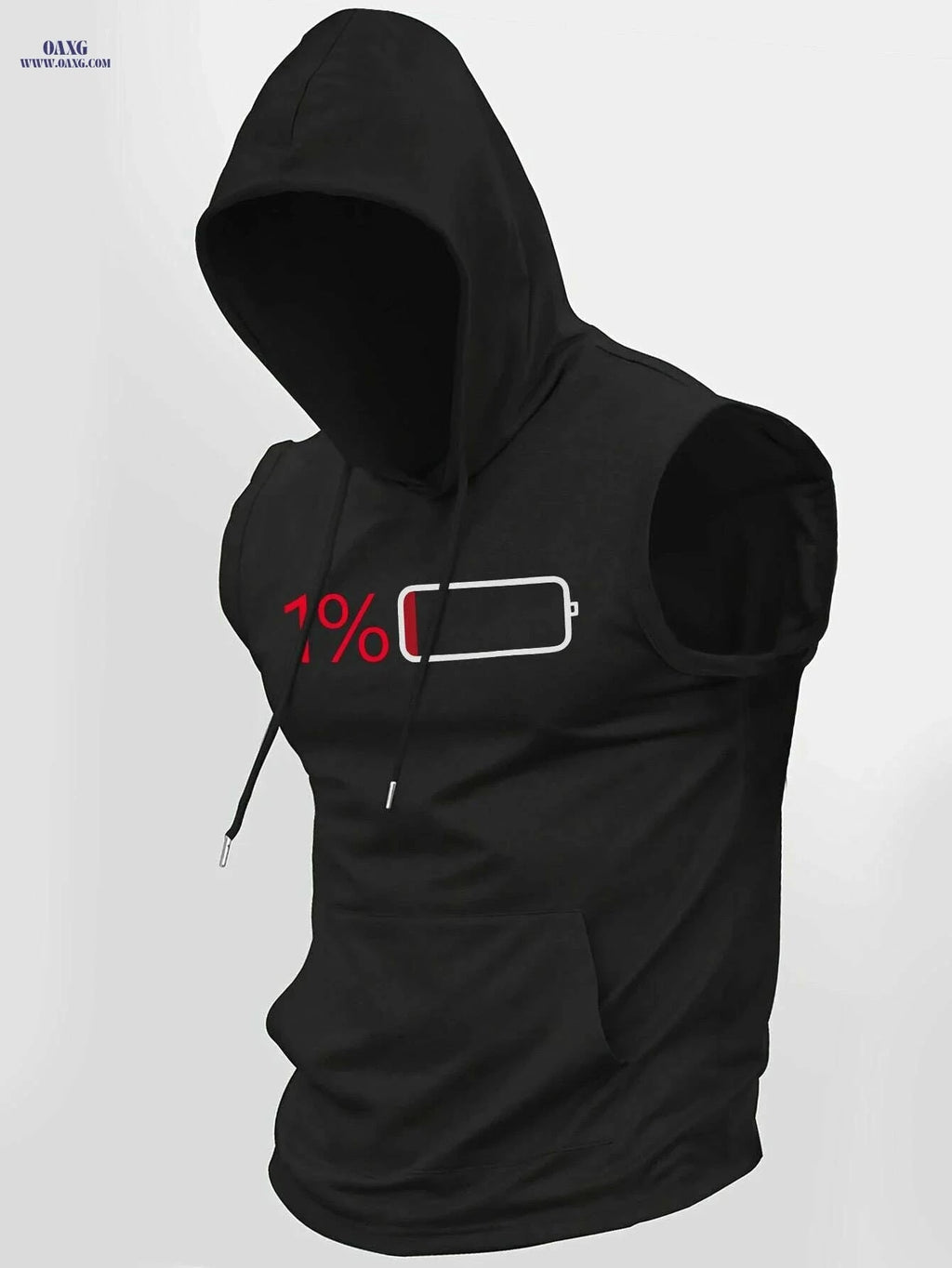 Summer Men's Casual Hooded Vest - Trendy Knitted Fabric Style   OAXG 